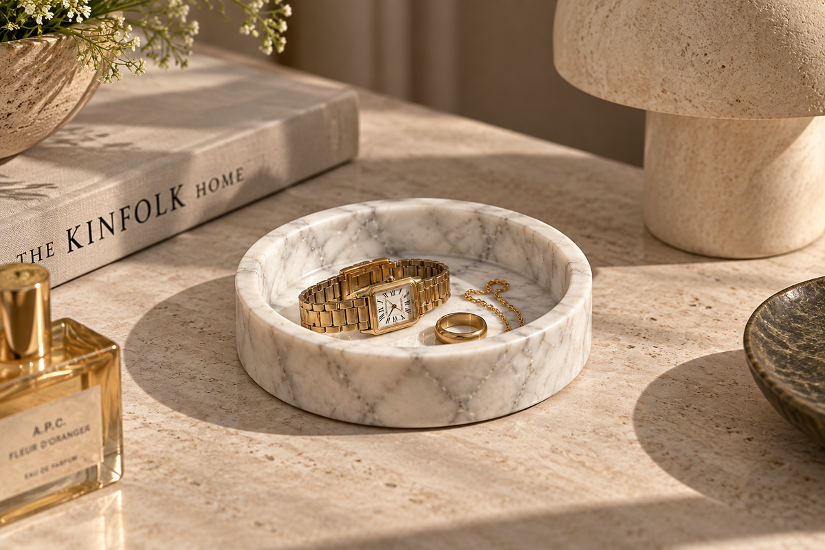 Marble Catchall Trays: Elegant Organization in Natural Stone