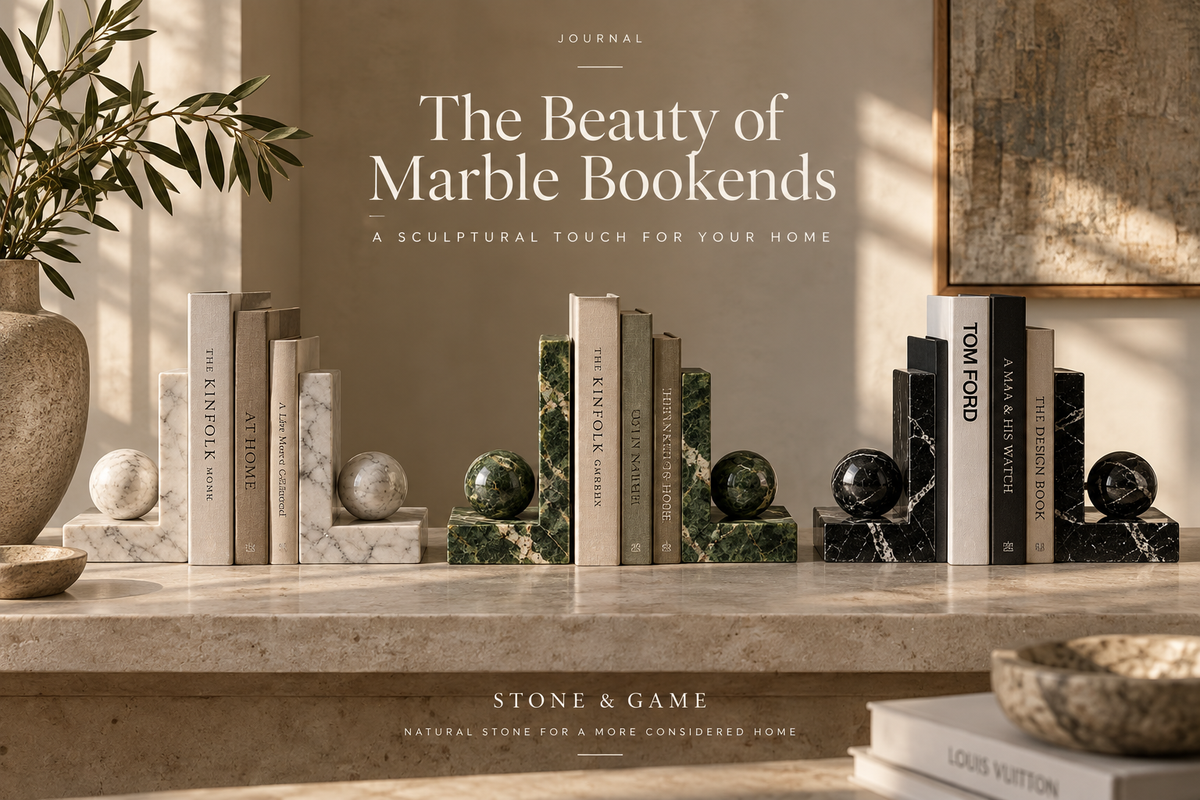 The Beauty of Marble Bookends: A Sculptural Touch for Your Home