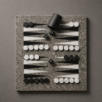 The Current — Oceanic & Black Marble Backgammon Set