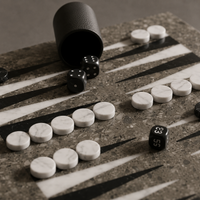 The Current — Oceanic & Black Marble Backgammon Set