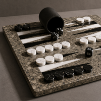 The Current — Oceanic & Black Marble Backgammon Set