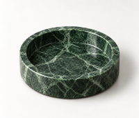 Round green marble catchall tray for jewelry and keys – Stone & Gem