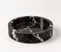 Round black marble catchall tray for jewelry and keys – Stone & Game